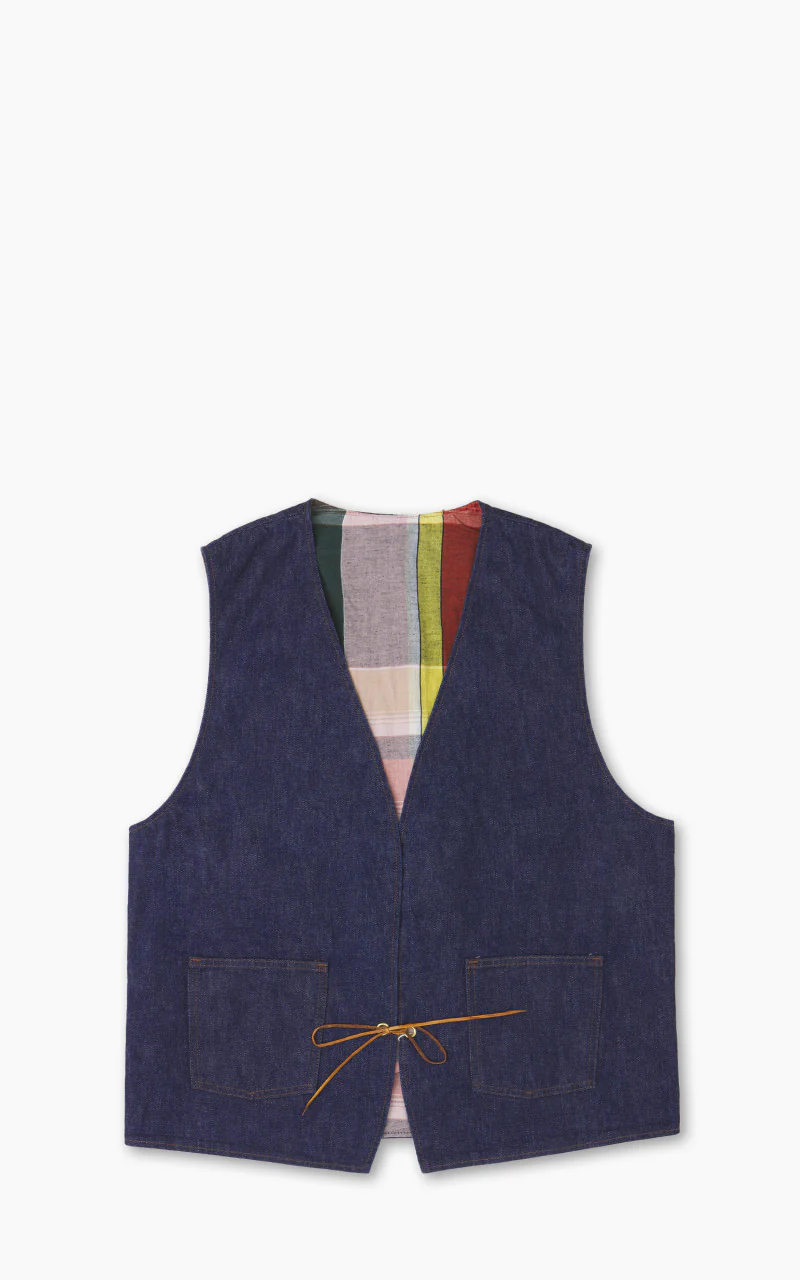 Hippie's Reversible Denim Vest Indigo One Wash