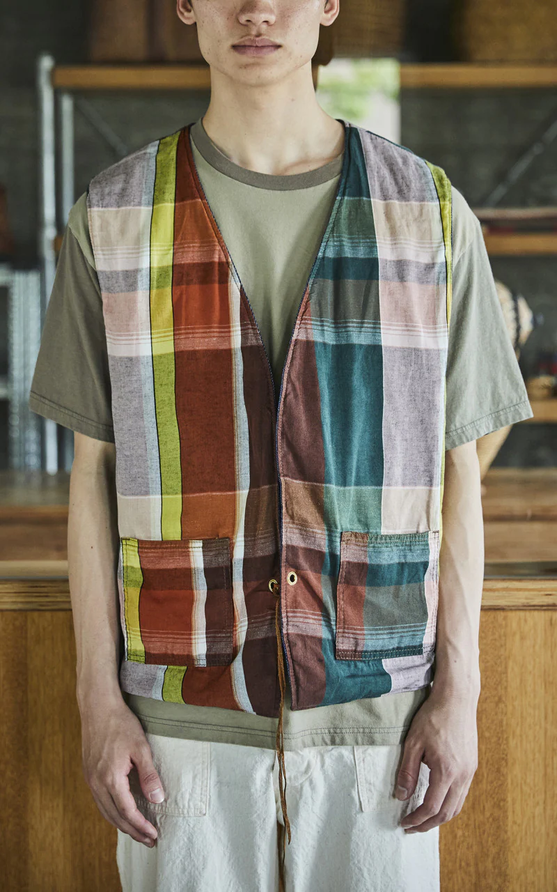 Hippie's Reversible Denim Vest Indigo One Wash - Image 4