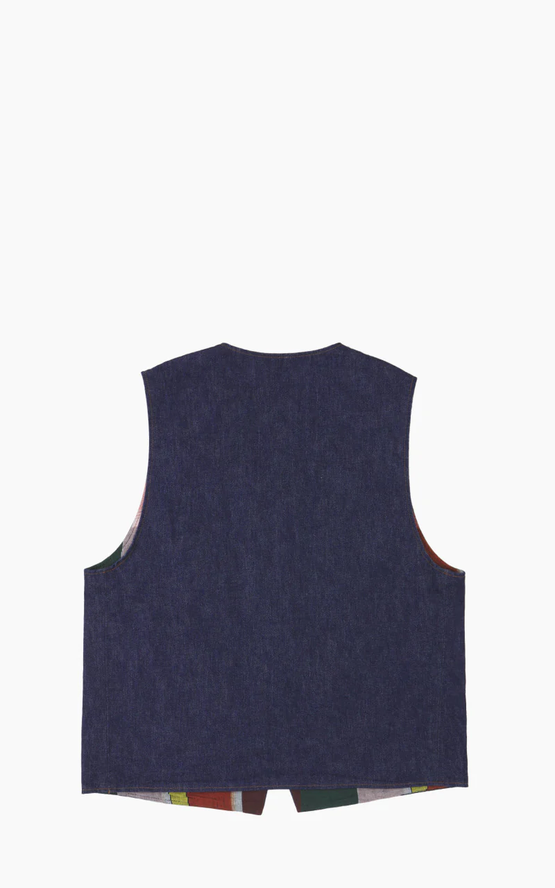 Hippie's Reversible Denim Vest Indigo One Wash - Image 7