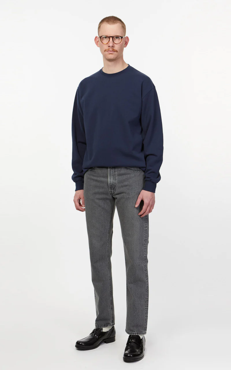 OrSlow Ivy Fit Jeans 107 Black Denim Bleached - Image 3