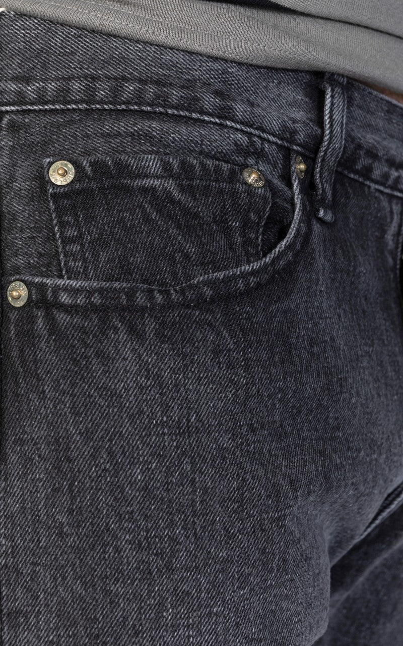 OrSlow Ivy Fit Jeans 107 Black Denim Stonewashed - Image 7