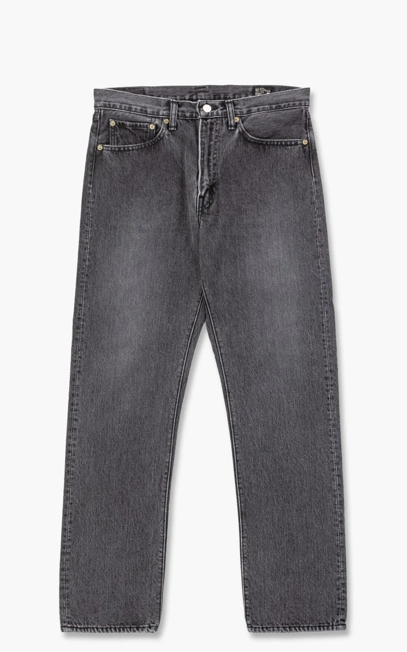 OrSlow Ivy Fit Jeans 107 Black Denim Stonewashed - Image 9