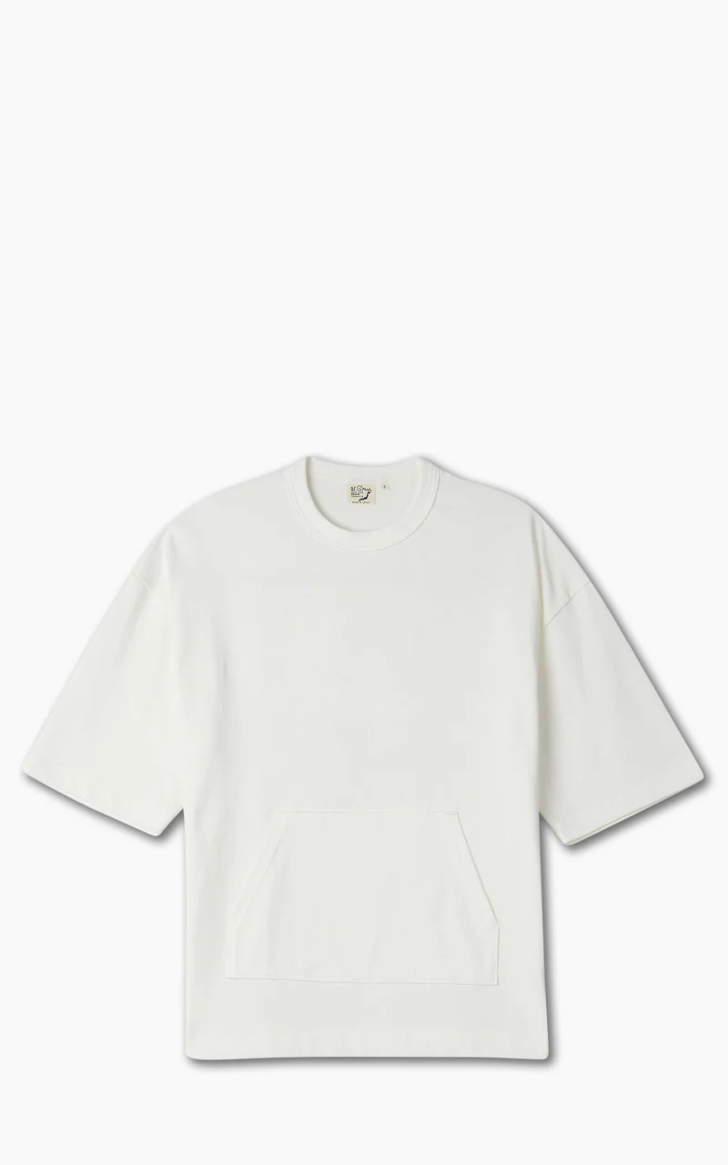 OrSlow Kangaroo Pocket 3/4 Sleeve T-Shirt White