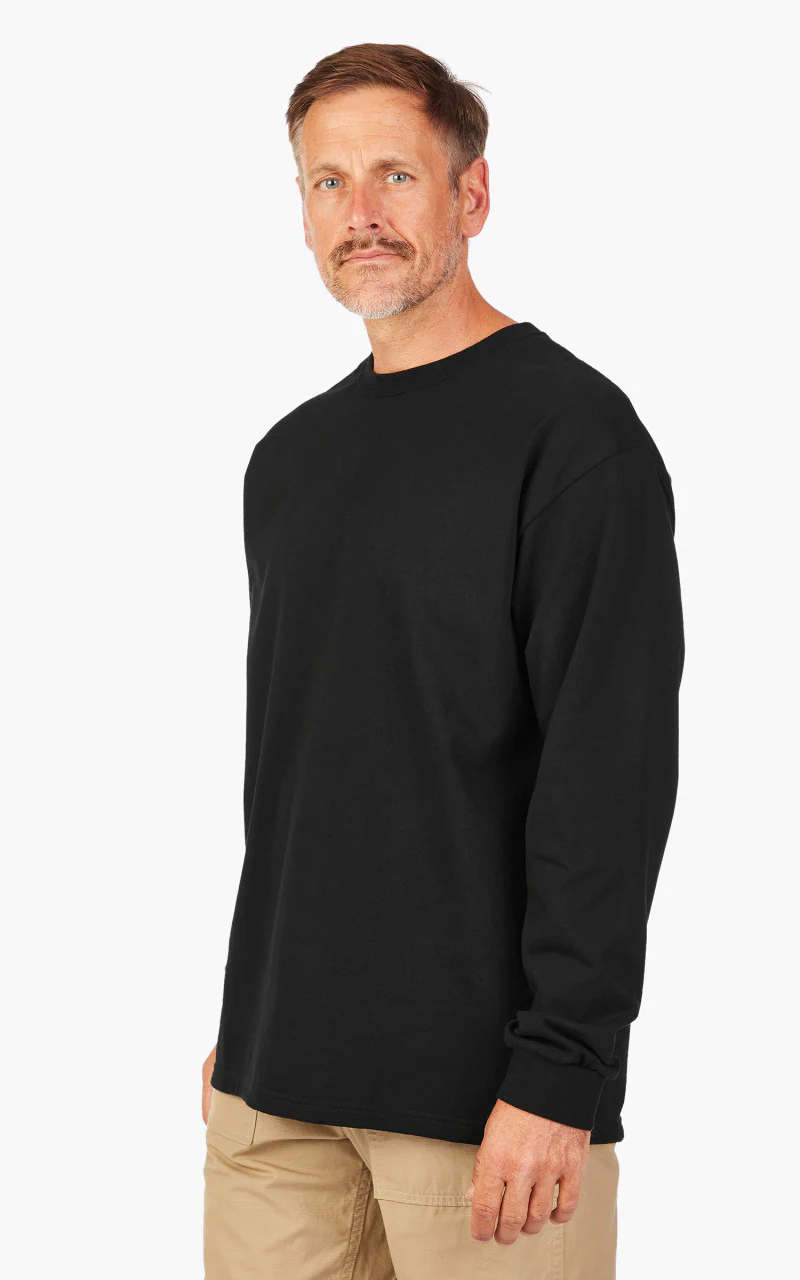 OrSlow Long Sleeve T-Shirt Black - Image 4