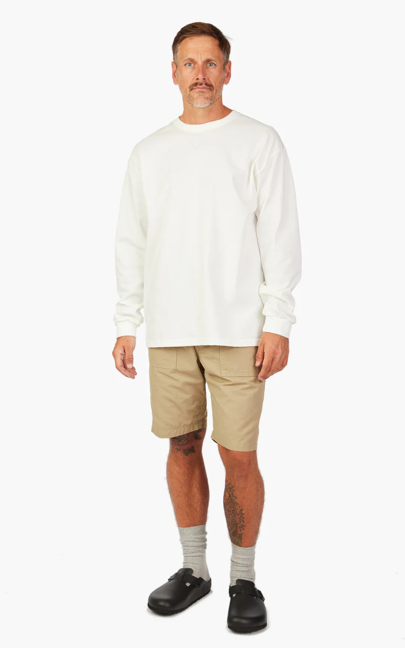 OrSlow Long Sleeve T-Shirt White - Image 2