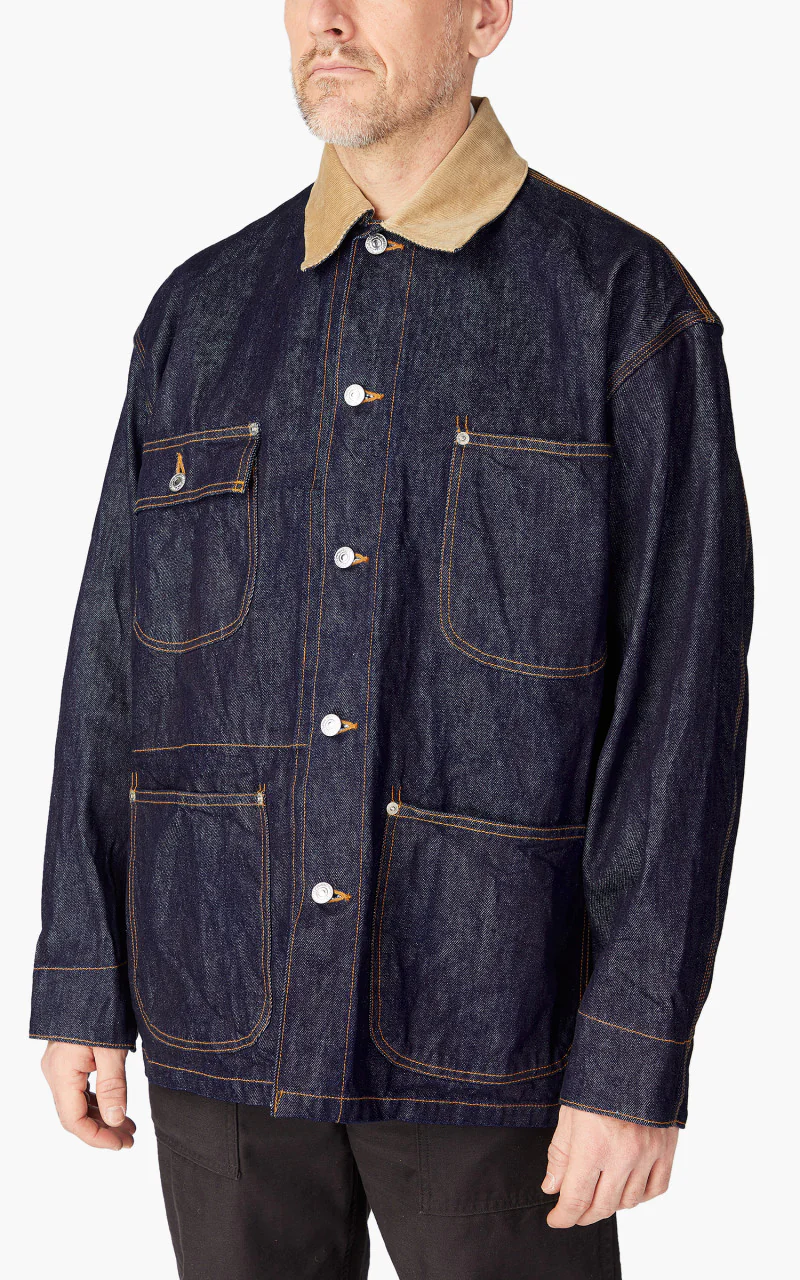 OrSlow Loose Fit Coverall One Wash Indigo - Image 4