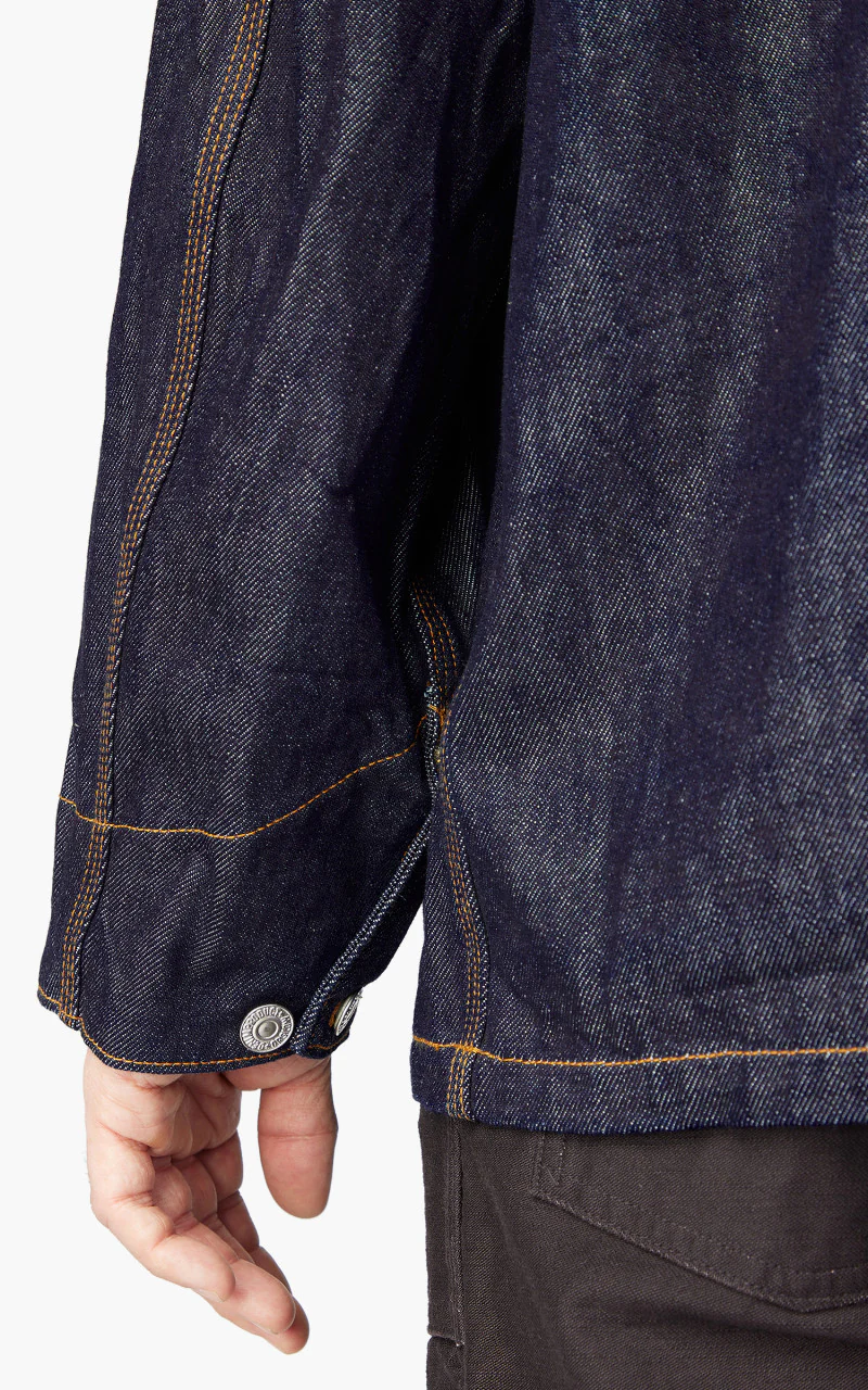 OrSlow Loose Fit Coverall One Wash Indigo - Image 7