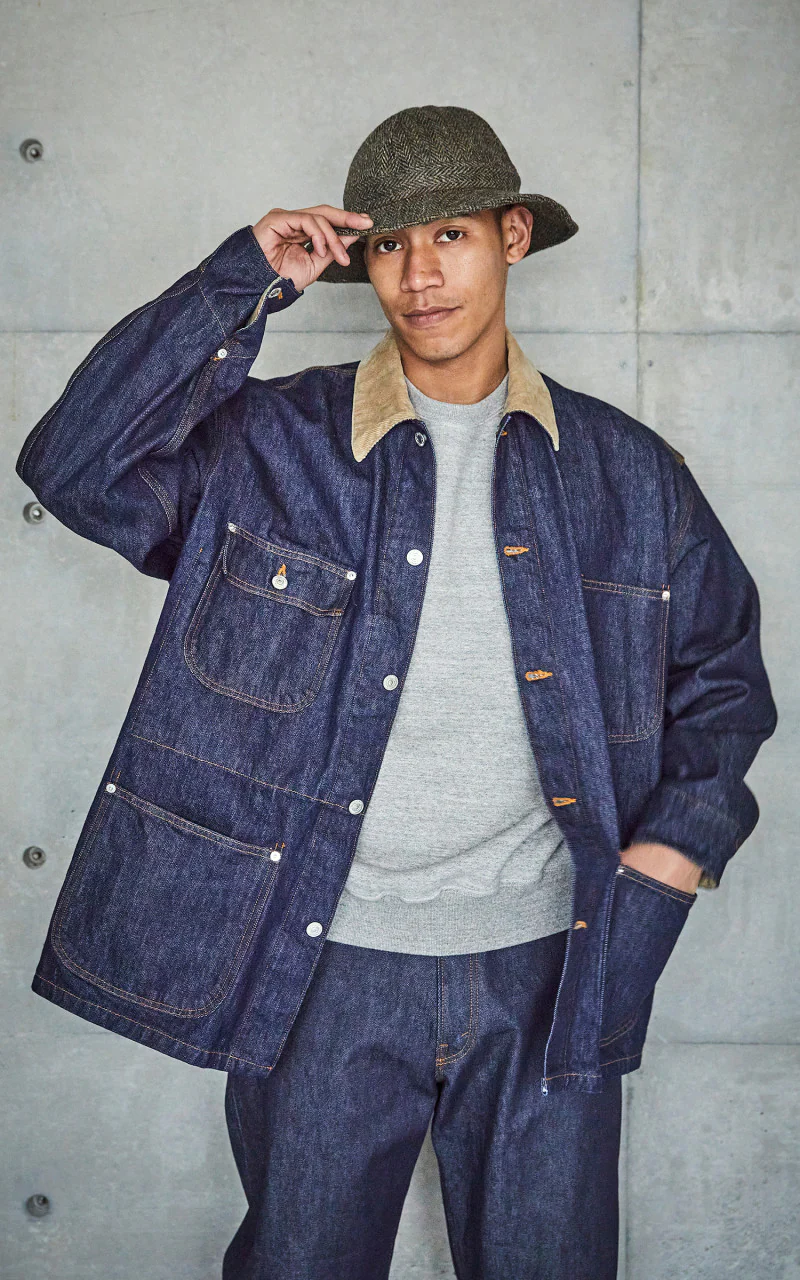 OrSlow Loose Fit Coverall One Wash Indigo - Image 8