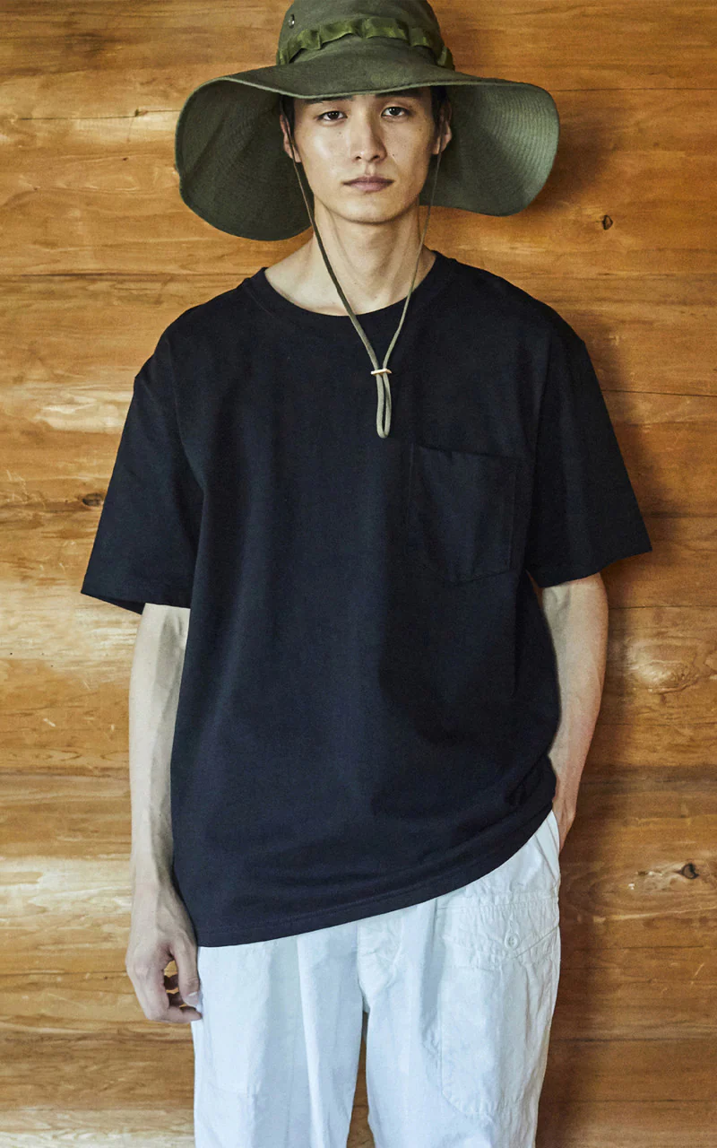 OrSlow Pocket T-Shirt Black - Image 2