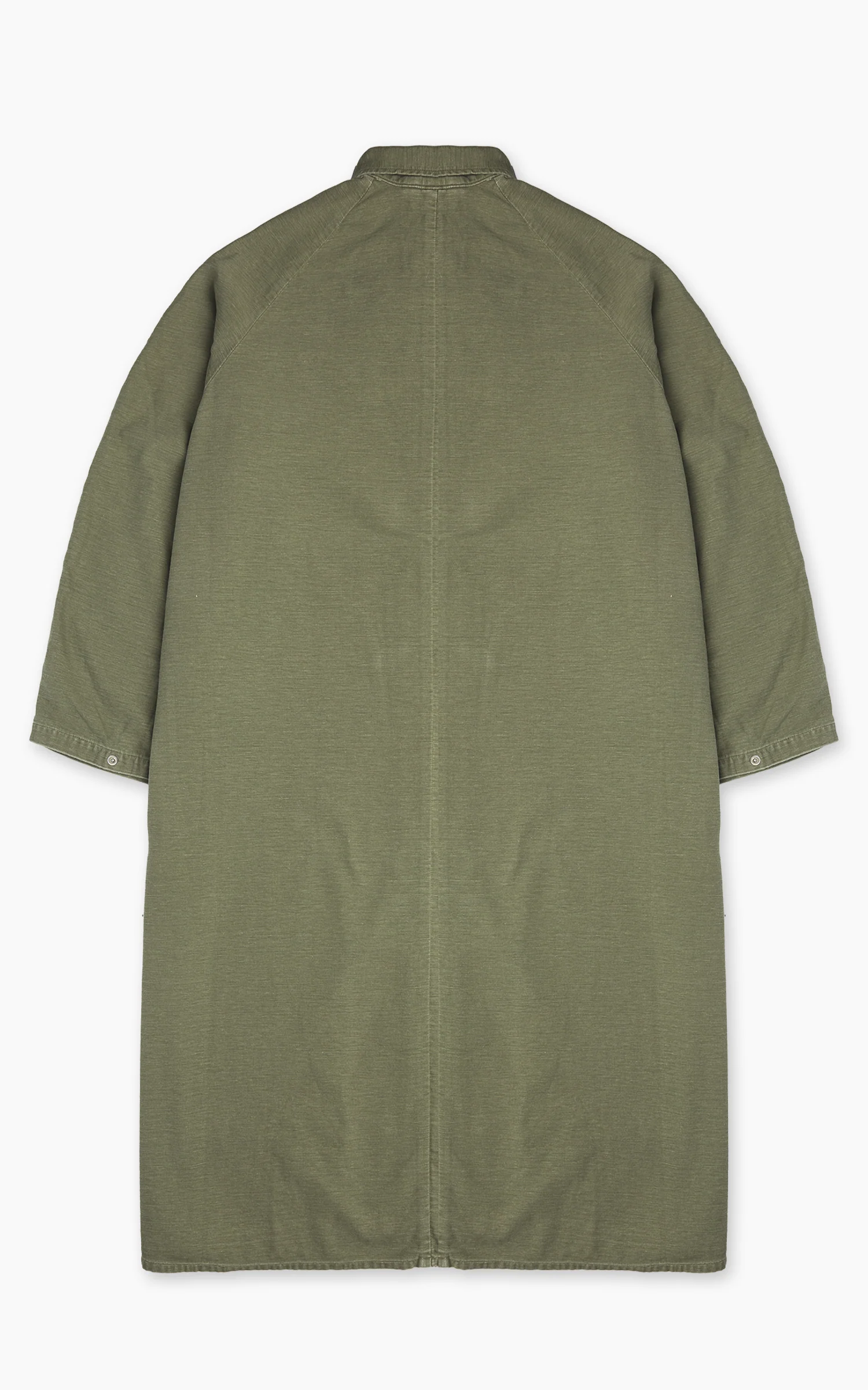OrSlow Reverse Sateen Simple Work Coat Vintage Washed Dark Olive - Image 3
