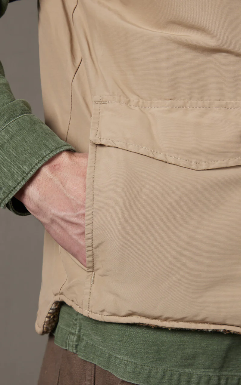 OrSlow Reversible Vest Beige - Image 5