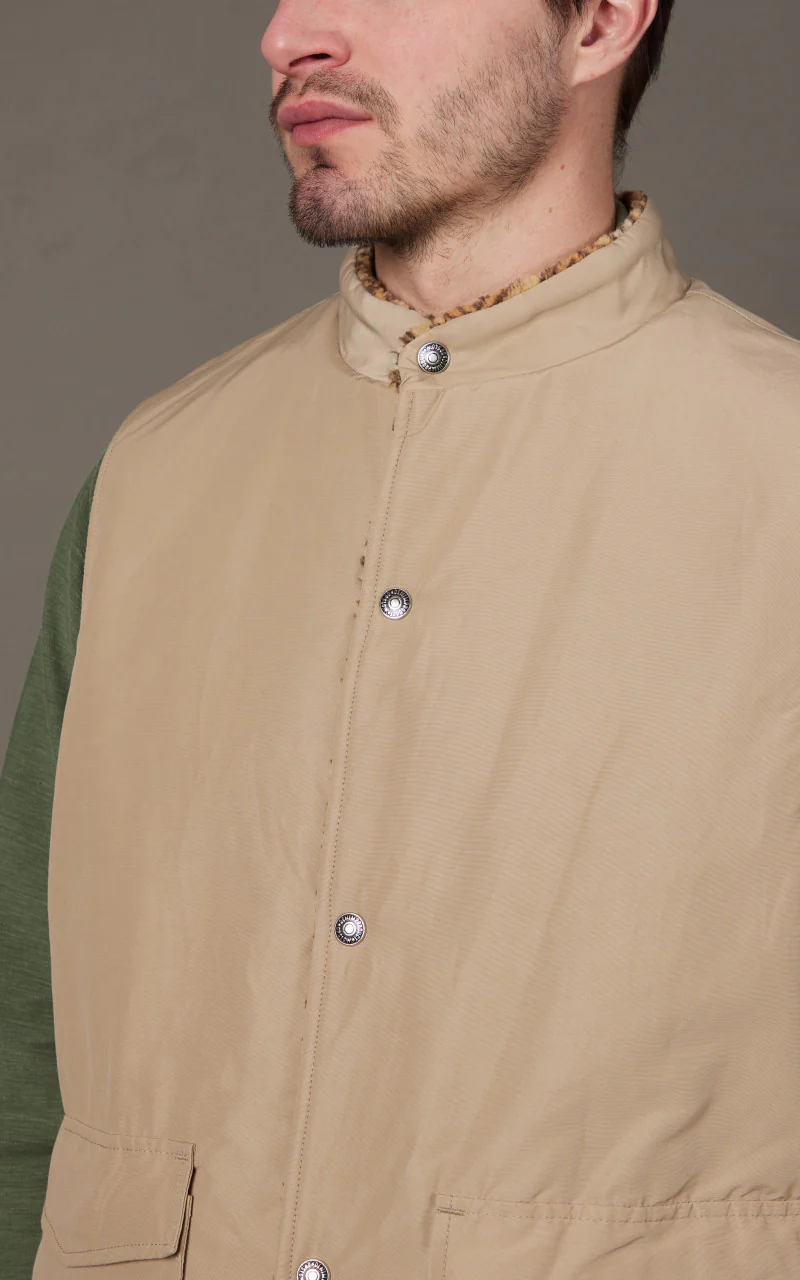 OrSlow Reversible Vest Beige - Image 6