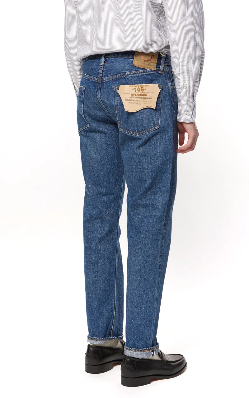 OrSlow Standard Fit Jeans 105 2 Years Wash - Image 7