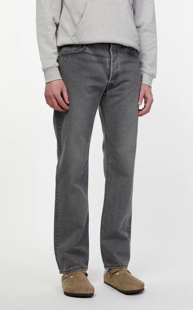 OrSlow Standard Fit Jeans 105 90's Black Denim Stone - Image 5