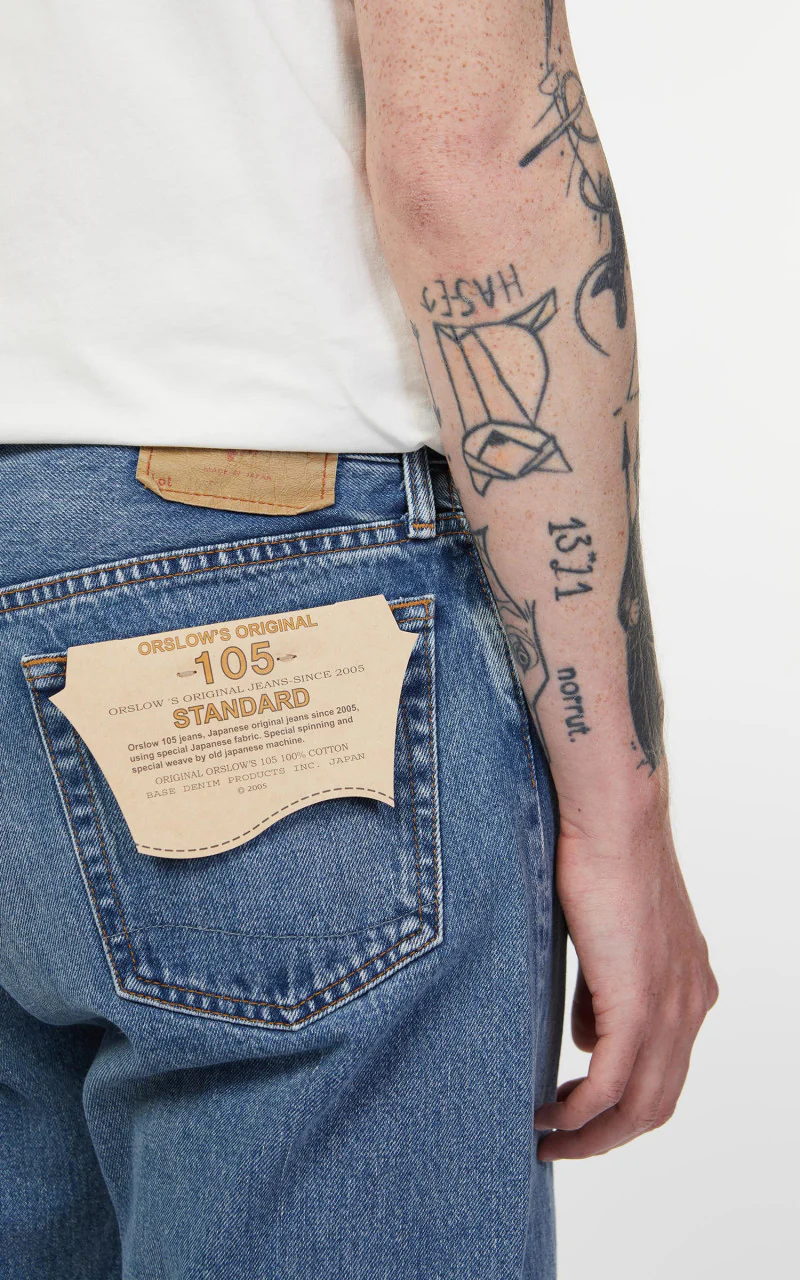OrSlow Standard Fit Jeans 105 90's Denim Used - Image 7