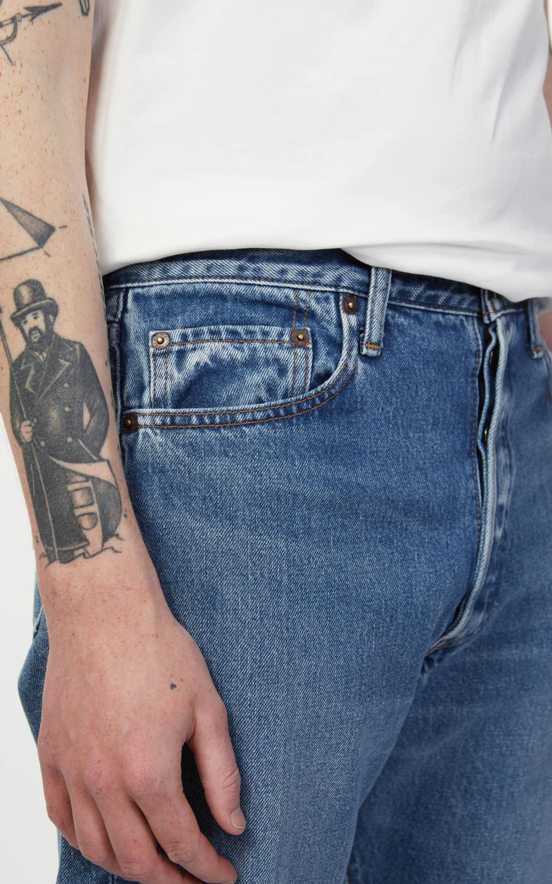 OrSlow Standard Fit Jeans 105 90's Denim Used - Image 8