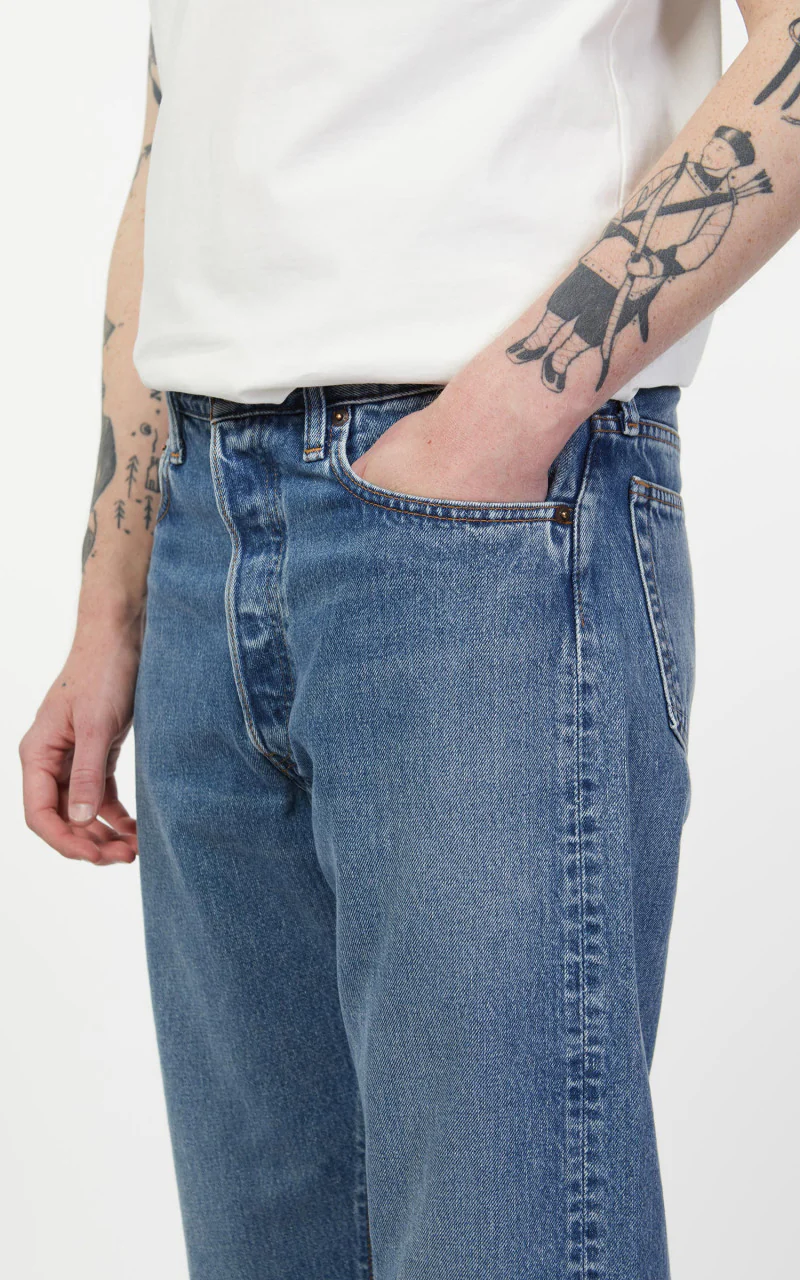 OrSlow Standard Fit Jeans 105 90's Denim Used - Image 9