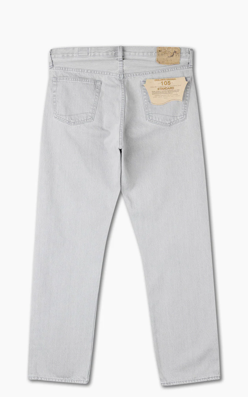 OrSlow Standard Fit Jeans 105 Faded Black - Image 3