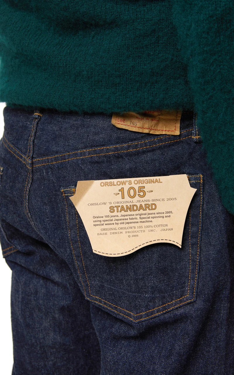 OrSlow Standard Fit Jeans 105 One Wash Indigo - Image 9