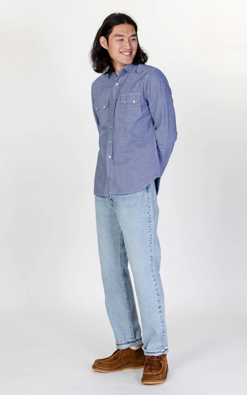 OrSlow Standard Fit Jeans 105 Sky Blue - Image 3