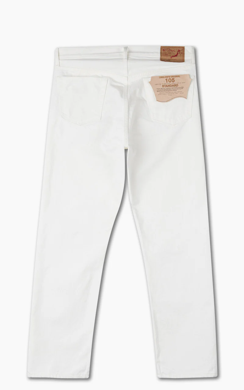 OrSlow Standard Fit Jeans 105 White - Image 3