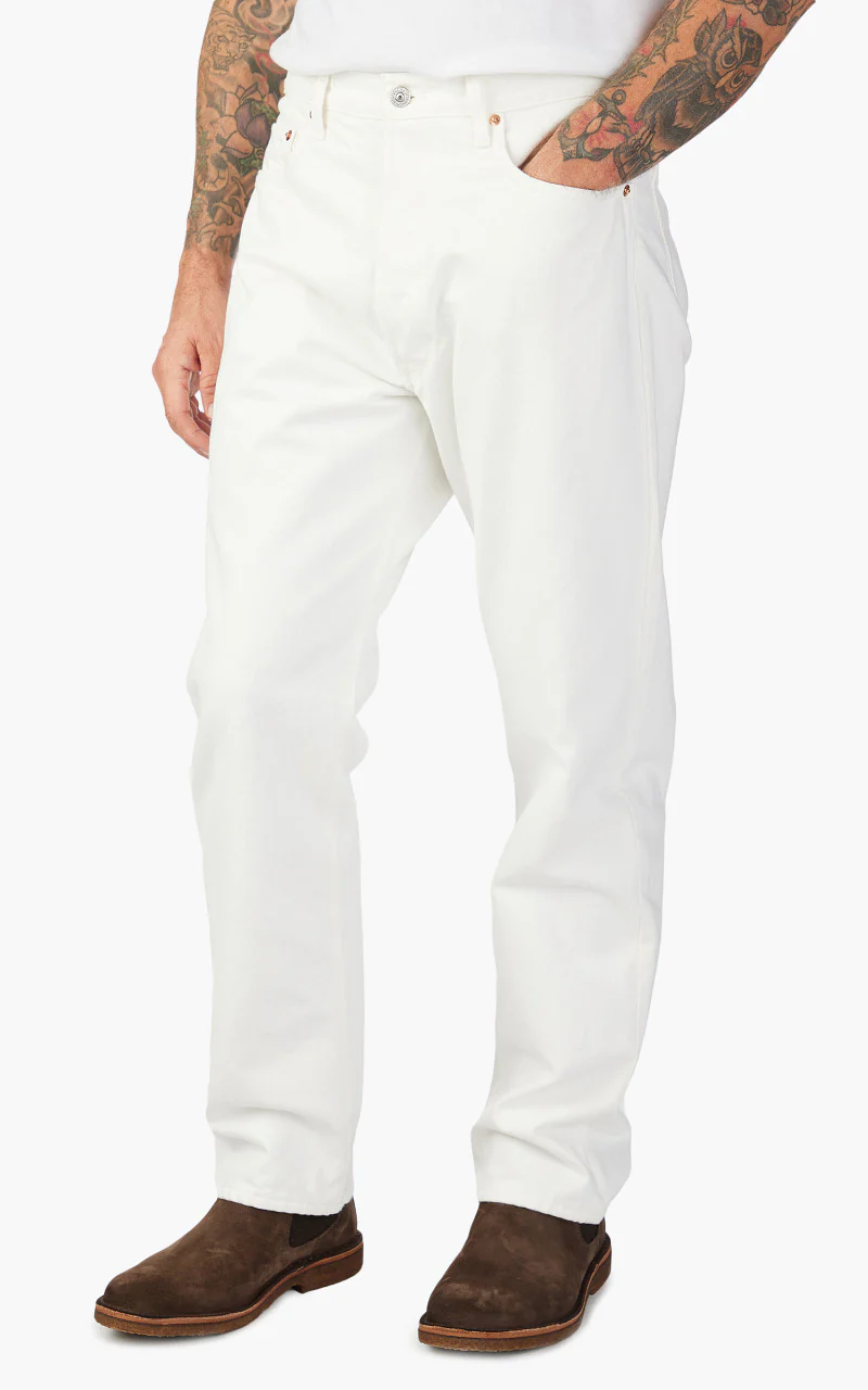 OrSlow Standard Fit Jeans 105 White - Image 4