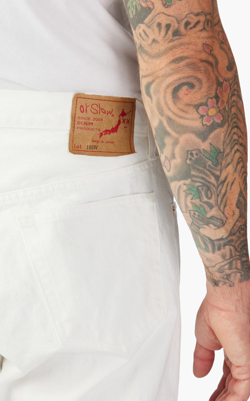 OrSlow Standard Fit Jeans 105 White - Image 6