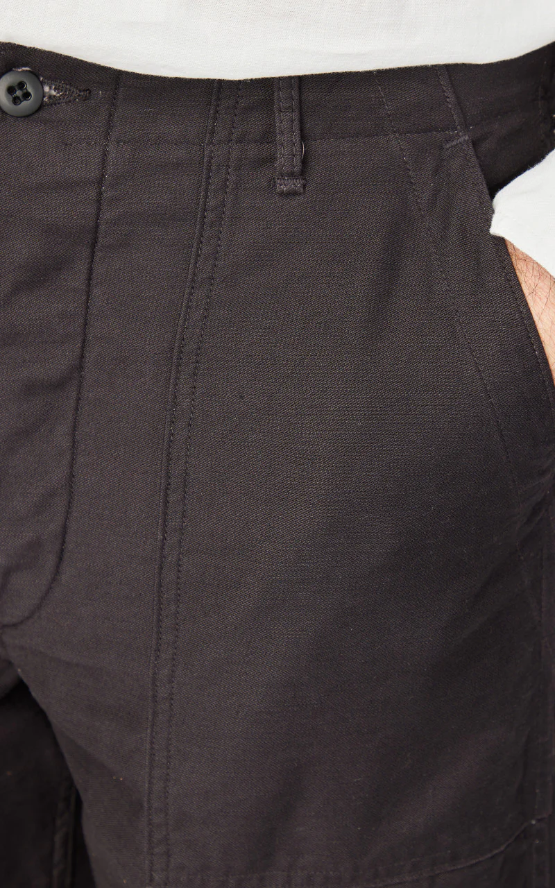 OrSlow US Army Fatigue Pants Regular Black - Image 5