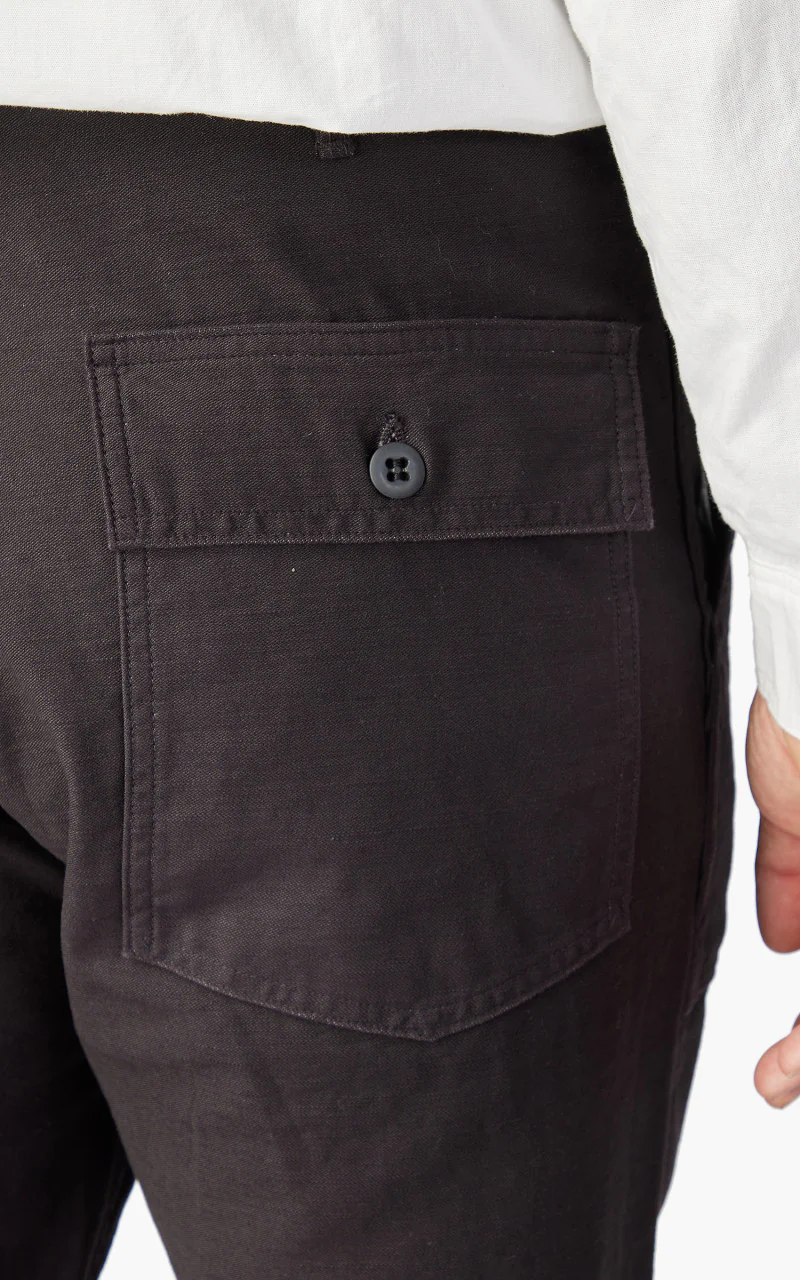 OrSlow US Army Fatigue Pants Regular Black - Image 7
