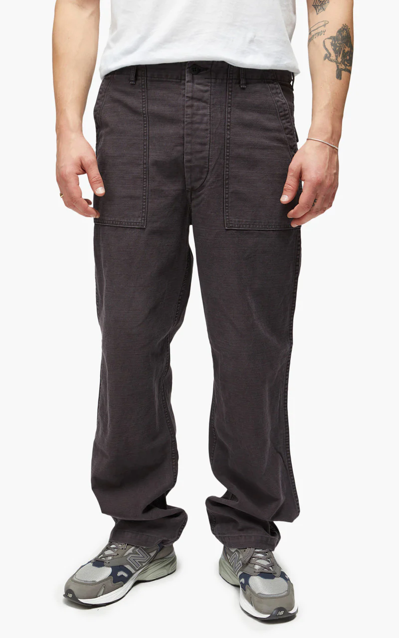 OrSlow US Army Fatigue Pants Regular Black Stone - Image 3