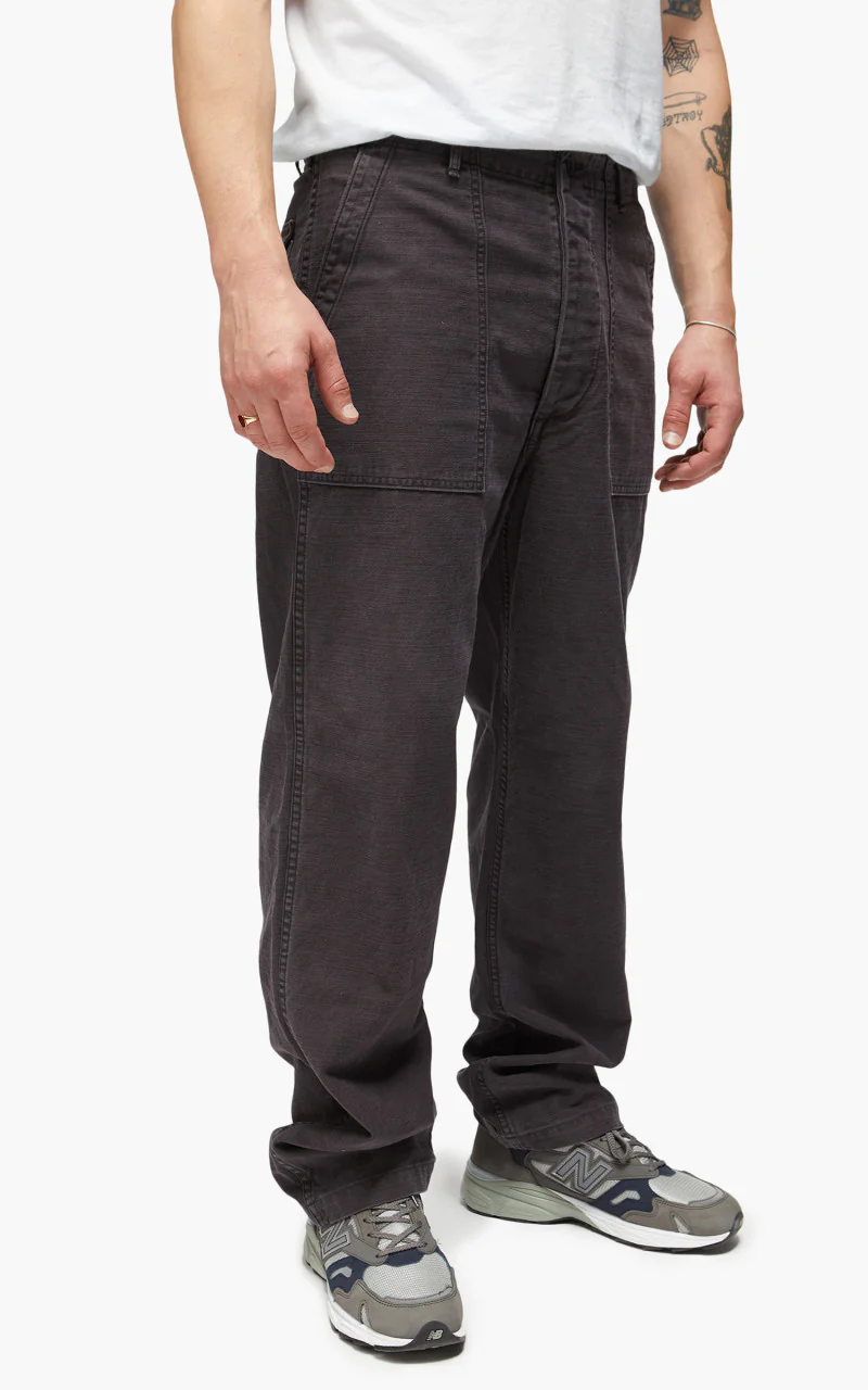 OrSlow US Army Fatigue Pants Regular Black Stone - Image 5