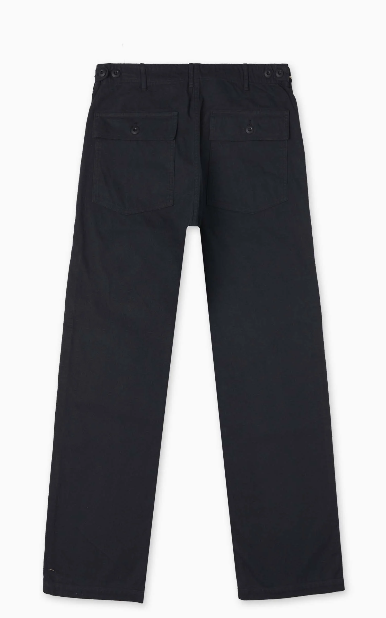 Orslow US Army Fatigue Pants Regular Brushed Flannel Dark Navy - Image 3