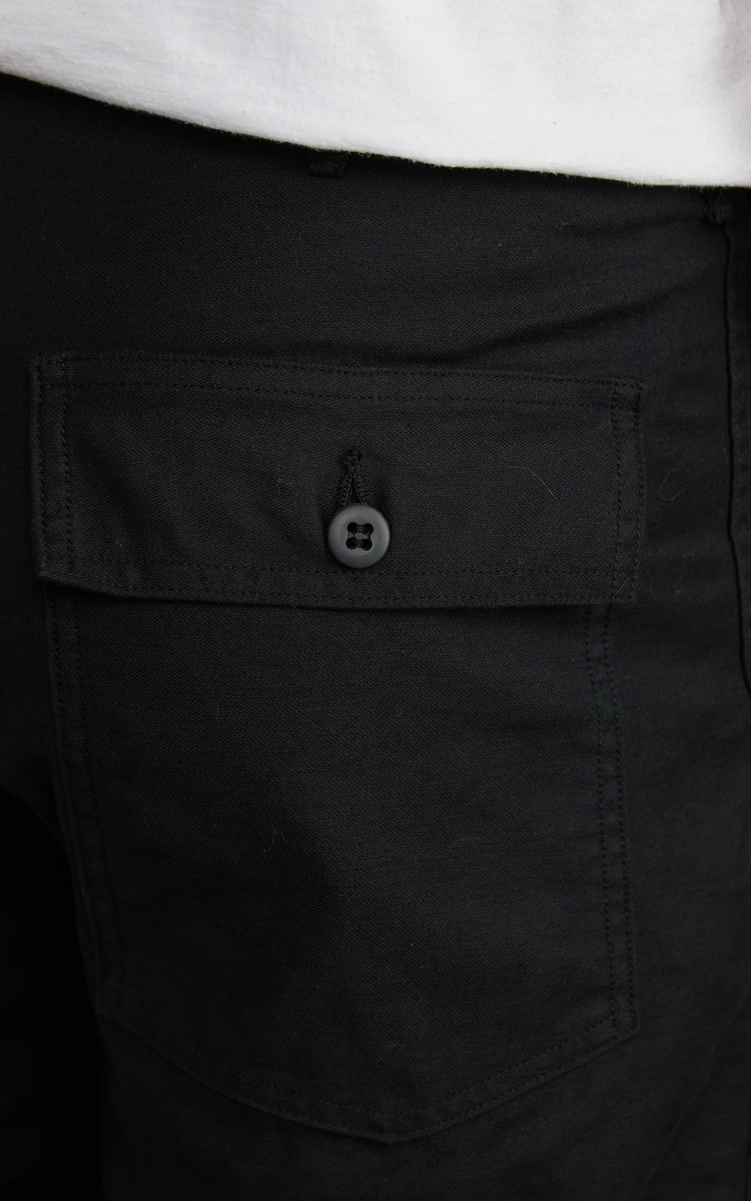 OrSlow US Army Fatigue Pants Regular Reverse Sateen Black - Image 6