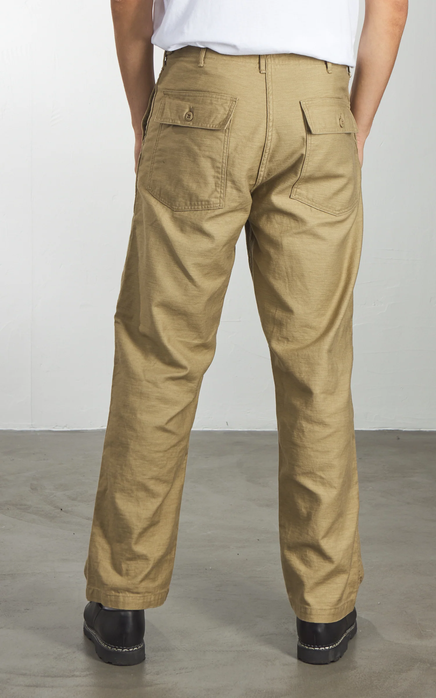 OrSlow US Army Fatigue Pants Regular Sand Beige - Image 5