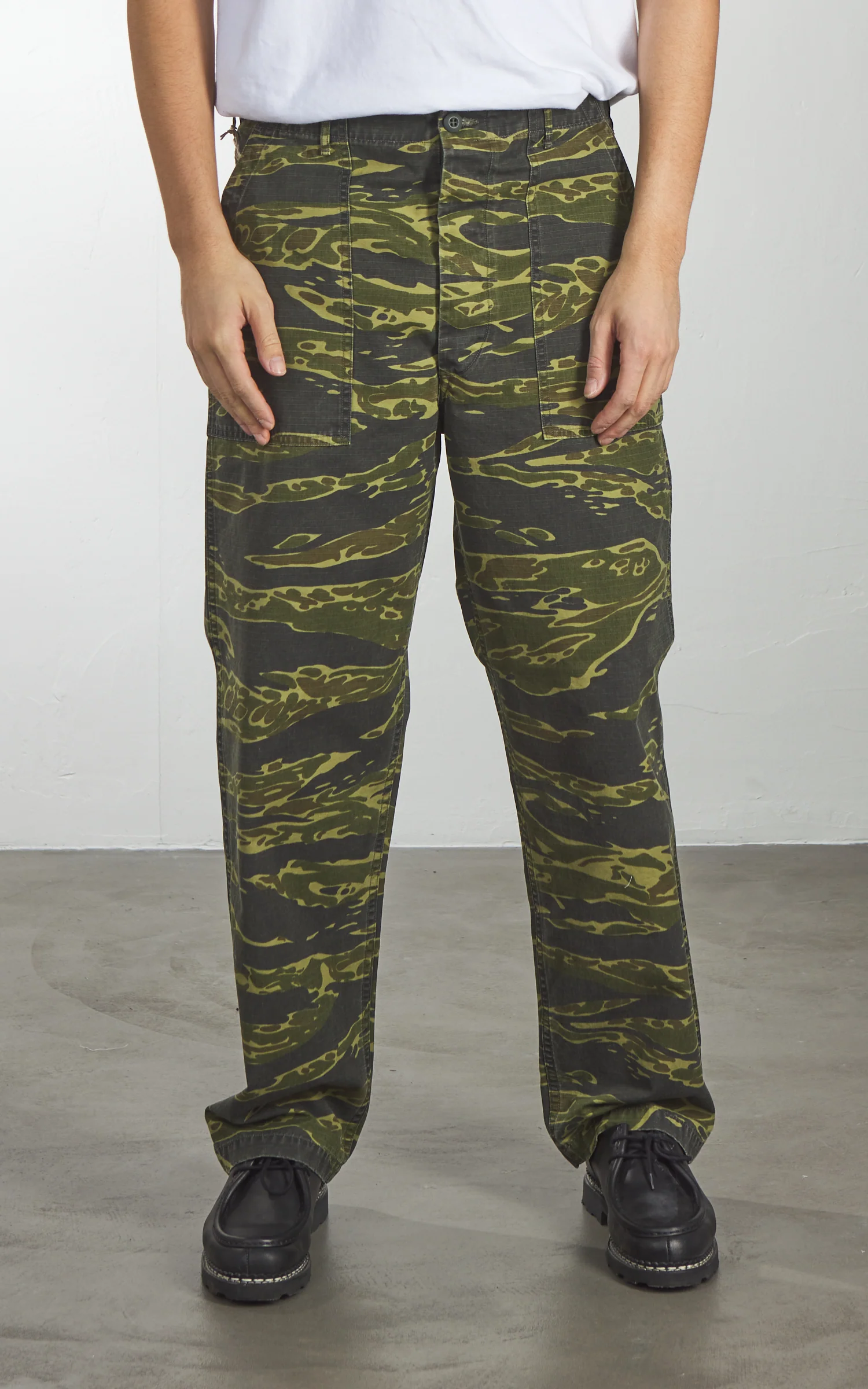OrSlow US Army Fatigue Pants Regular Tiger Camo - Image 2