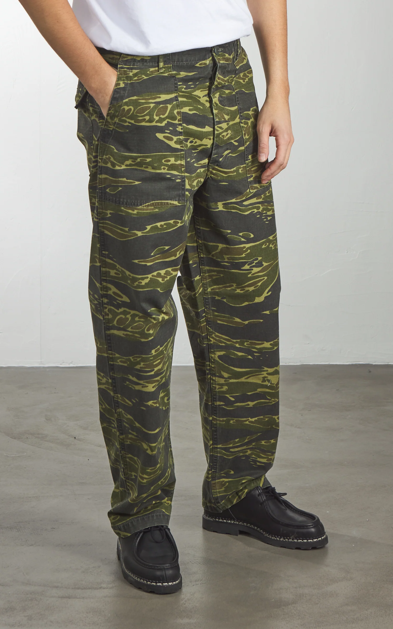 OrSlow US Army Fatigue Pants Regular Tiger Camo - Image 4