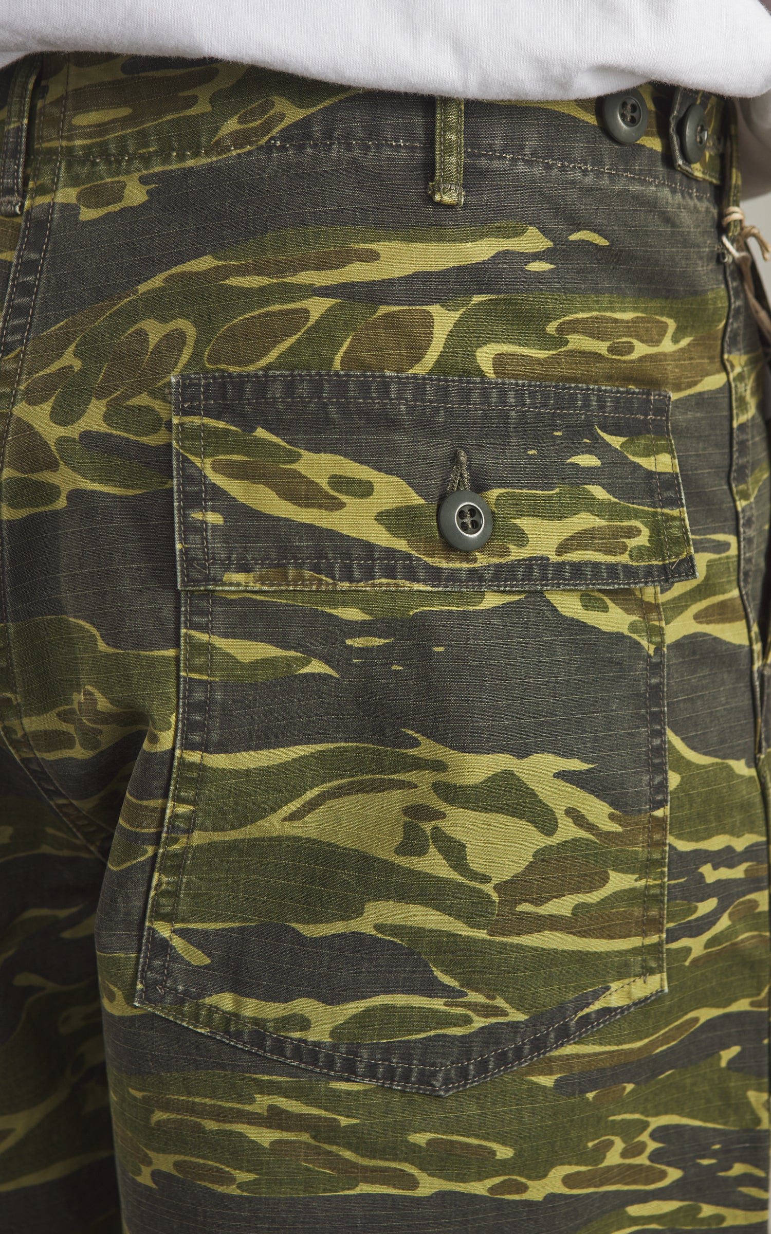 OrSlow US Army Fatigue Pants Regular Tiger Camo - Image 6