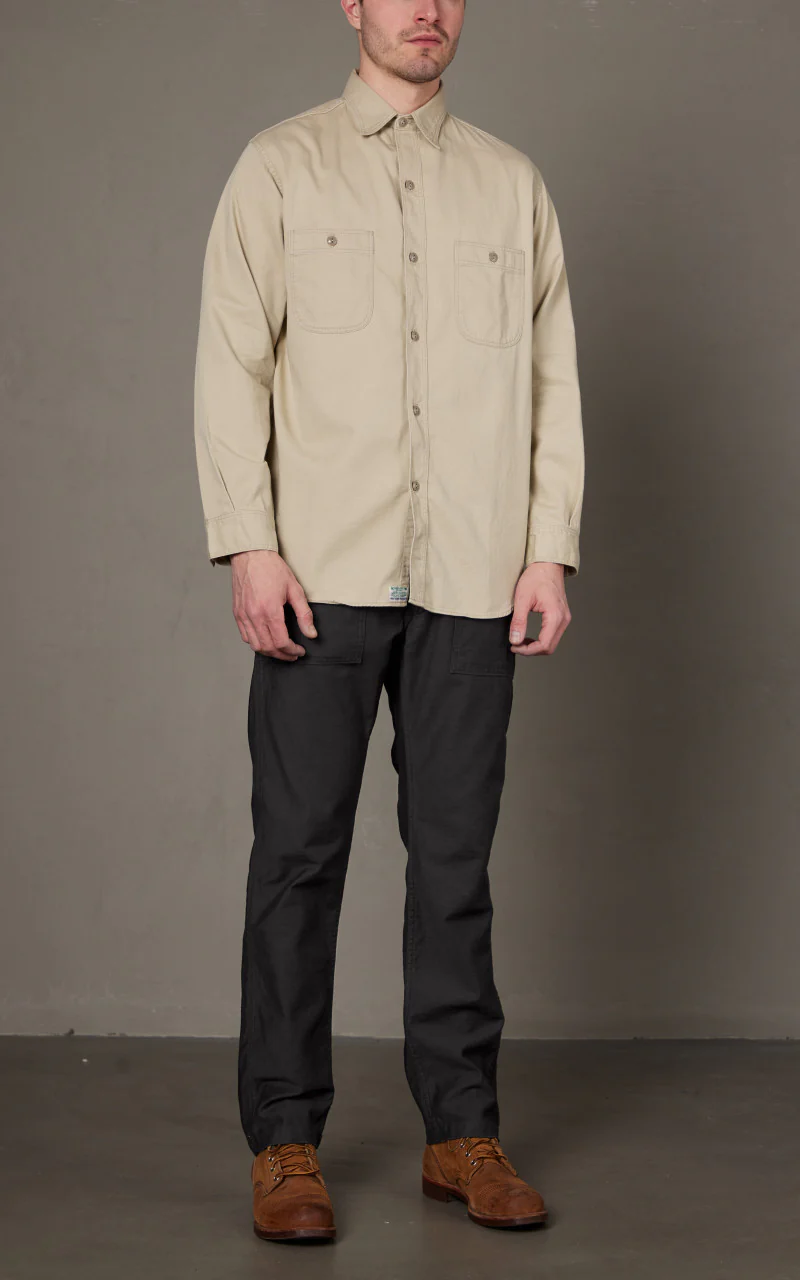 OrSlow US Army Fatigue Pants Slim Black - Image 2
