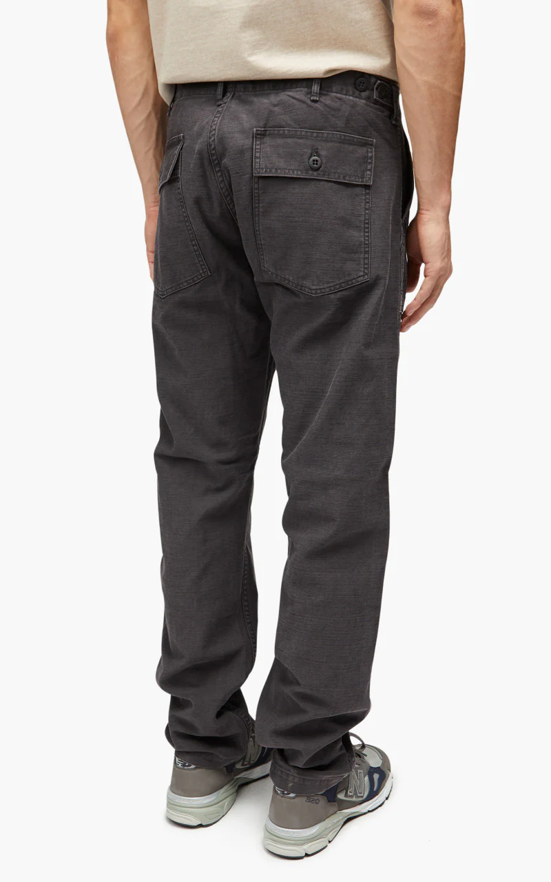 OrSlow US Army Fatigue Pants Slim Black Stone - Image 5