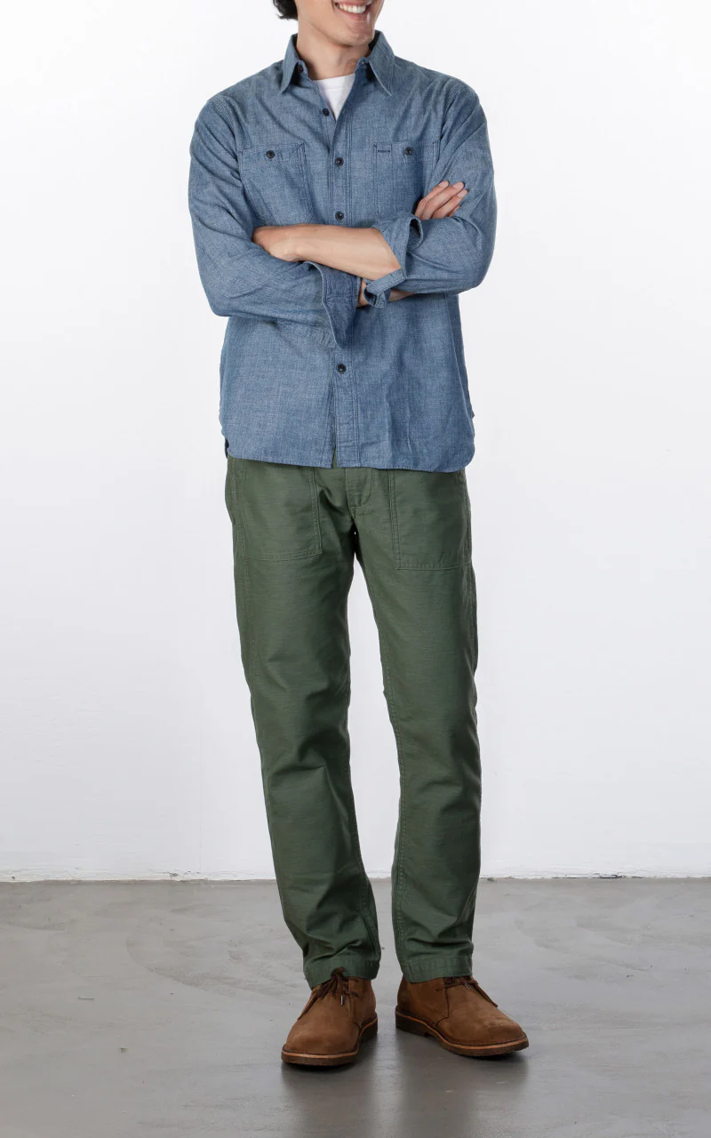 OrSlow US Army Fatigue Pants Slim Green - Image 11