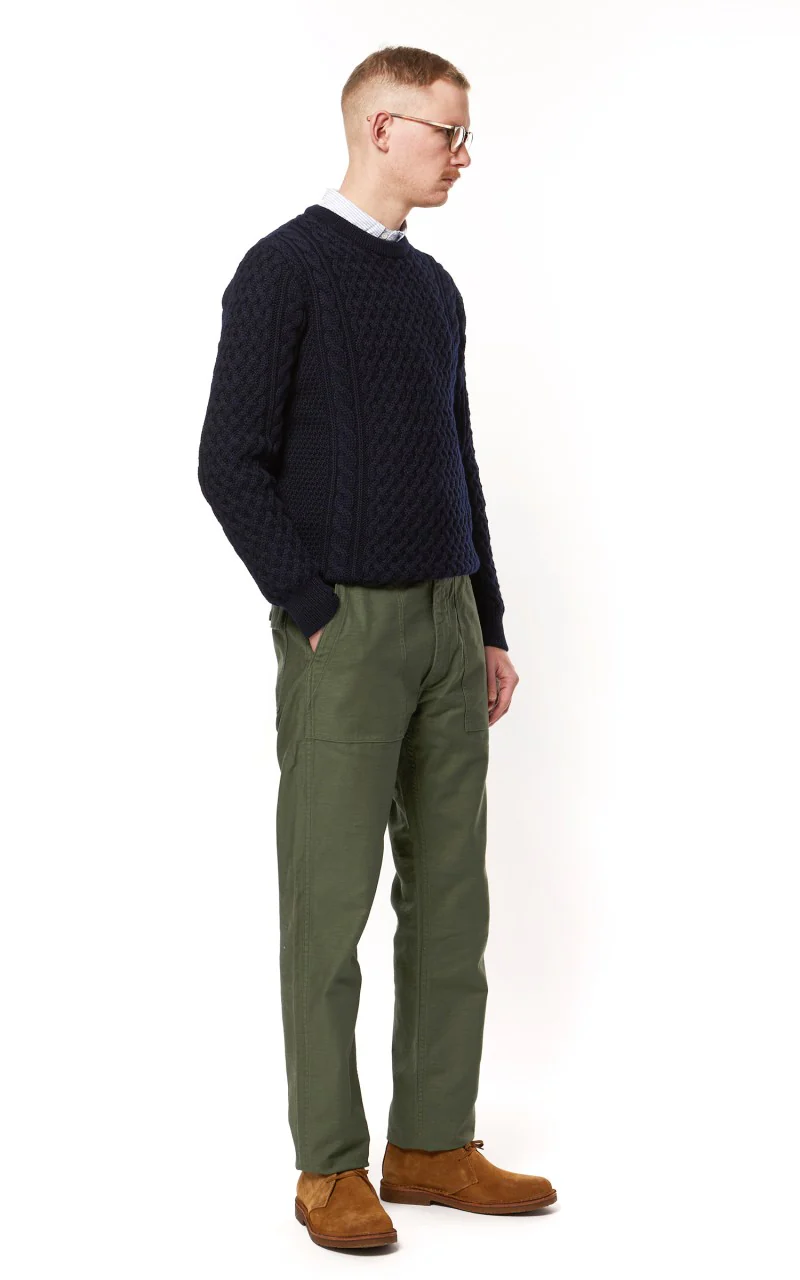 OrSlow US Army Fatigue Pants Slim Green - Image 4