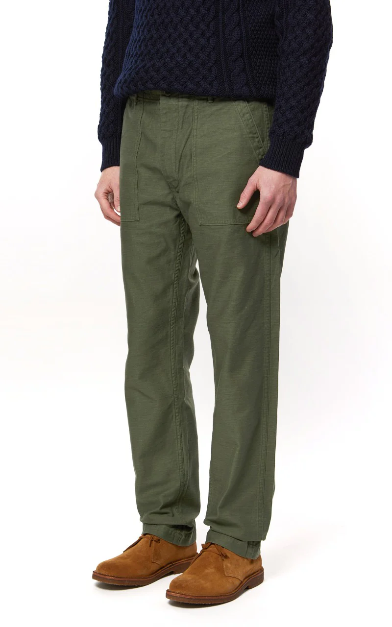 OrSlow US Army Fatigue Pants Slim Green - Image 5
