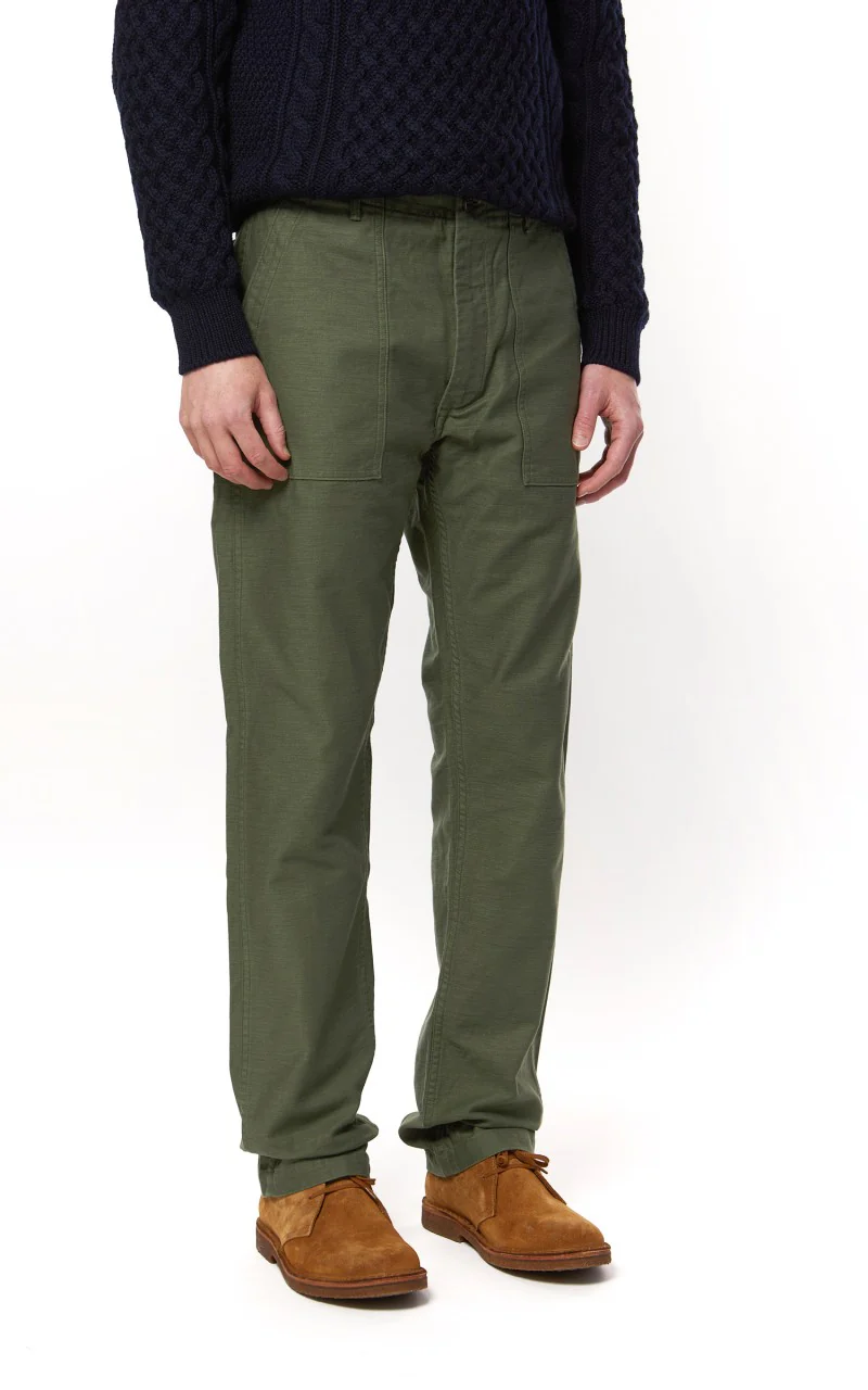 OrSlow US Army Fatigue Pants Slim Green - Image 6