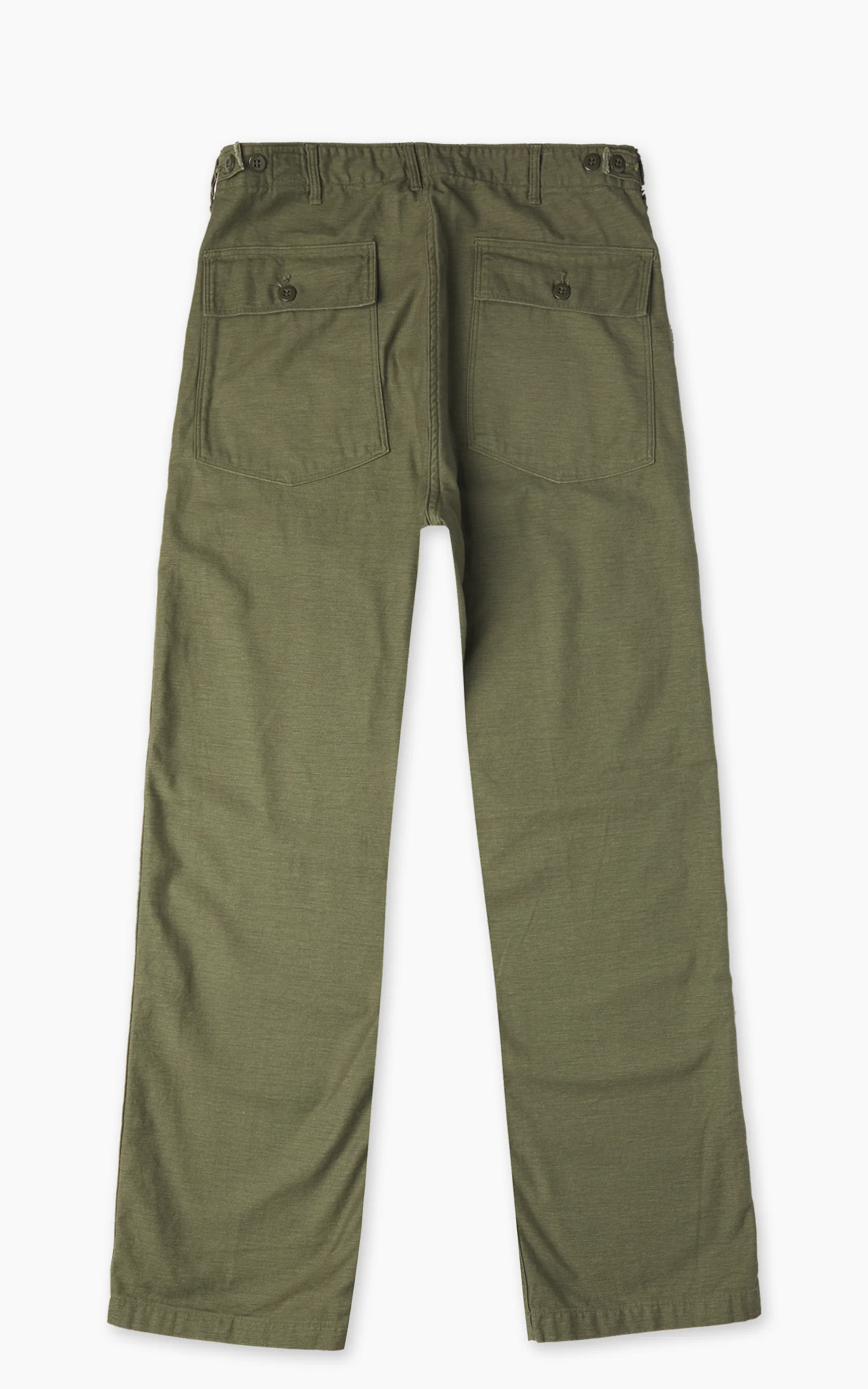 OrSlow US Army Fatigue Pants Vintage Fit Herringbone Army Green - Image 3