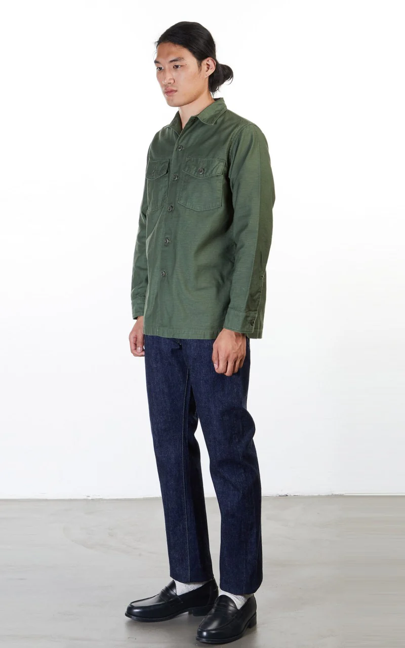 OrSlow US Army Fatigue Shirt Army Green - Image 4
