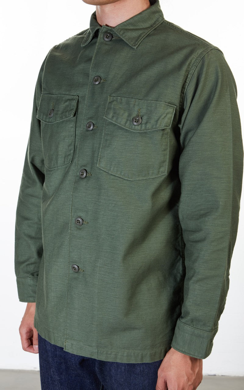 OrSlow US Army Fatigue Shirt Army Green - Image 7