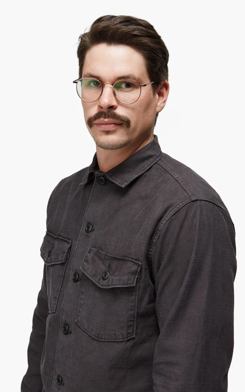 OrSlow US Army Fatigue Shirt Black Stone - Image 6