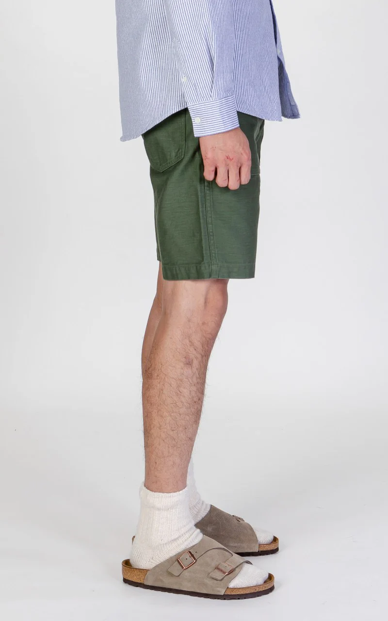 OrSlow US Army Fatigue Shorts Green - Image 5