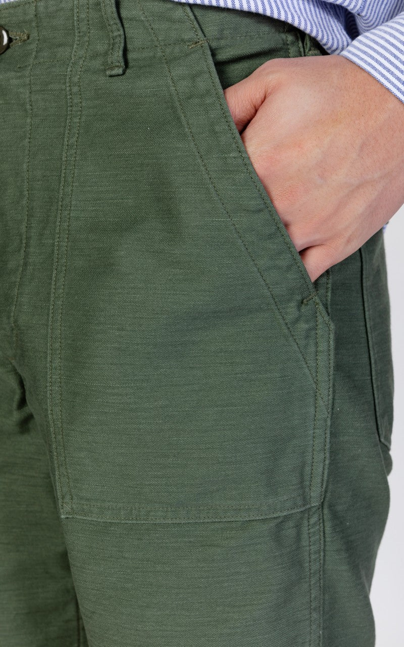 OrSlow US Army Fatigue Shorts Green - Image 6
