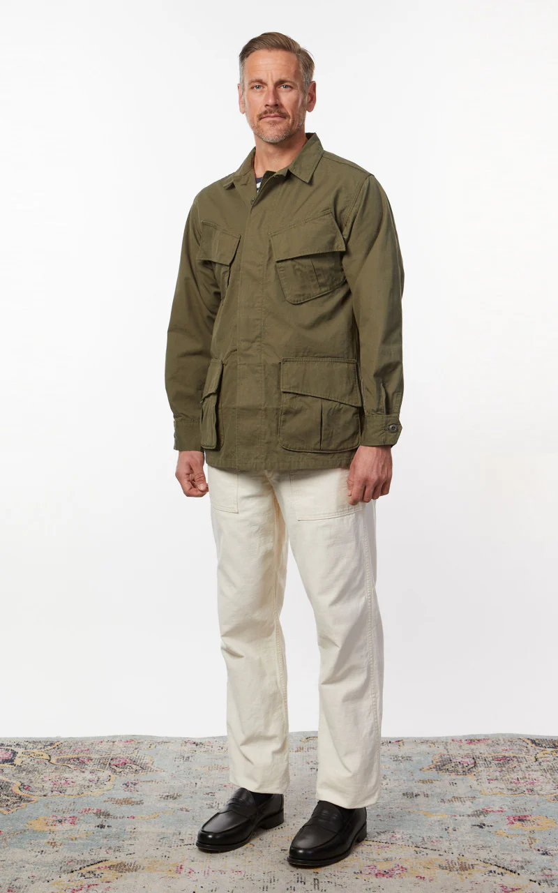 OrSlow US Army Tropical Jacket Original Ripstop Army Green - Image 3
